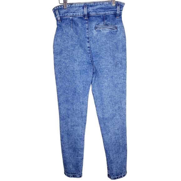 SEZANE High Rise Pleated Mother Jeans Women's French 36/(?)US 4 in Medium Wash - Picture 5 of 13